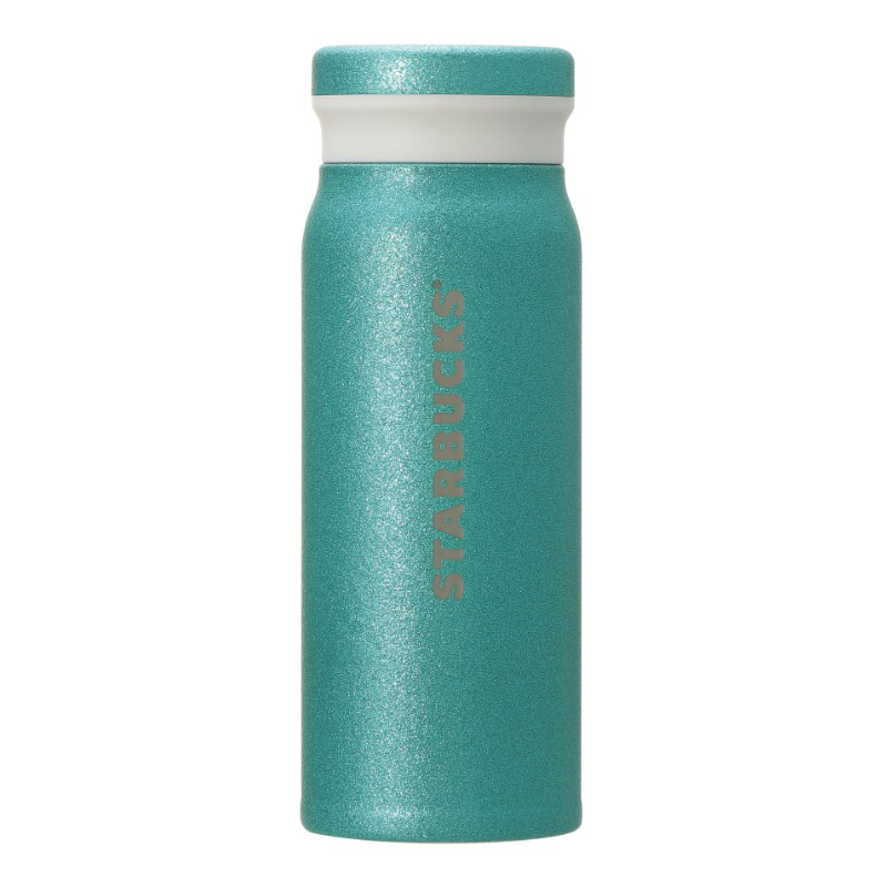【限定】星巴克starbucks 闪光绿松石不锈钢瓶 夏日新品 488ml