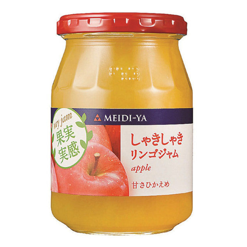 【预售日本进口】明治屋 果实实感 原粒爽脆苹果果酱 340g｜脆口果粒｜家庭装健康早餐必备