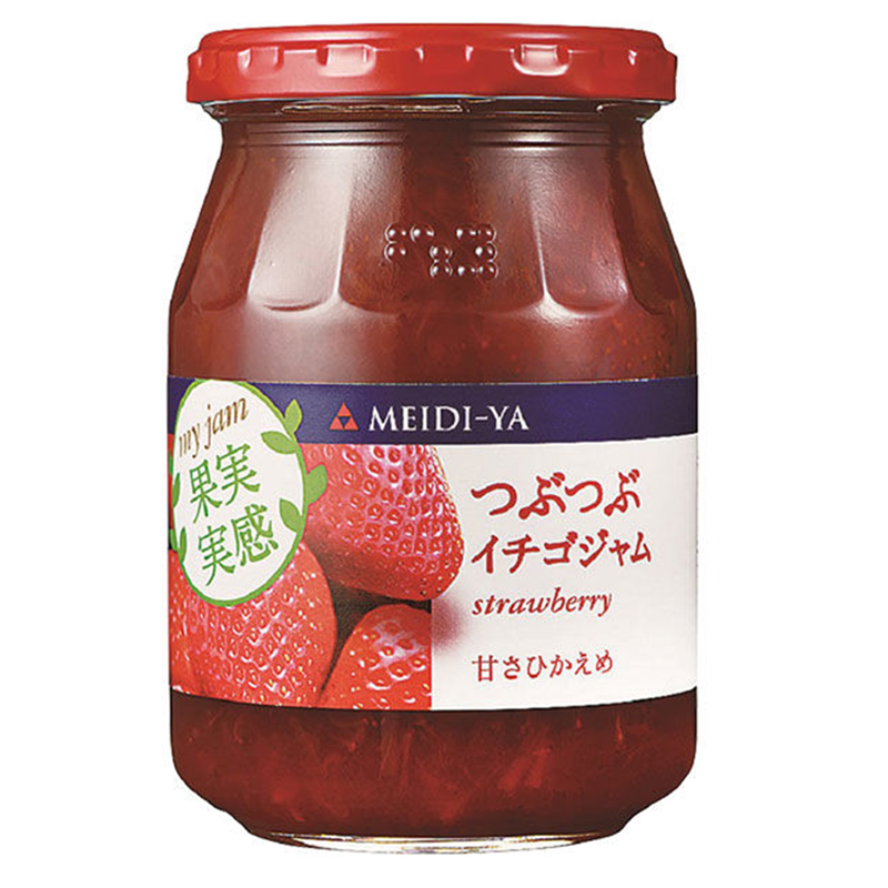 【预售日本进口】明治屋 果实实感 原粒草莓果酱 340g|满满果粒口感|家庭装健康早餐伴侣