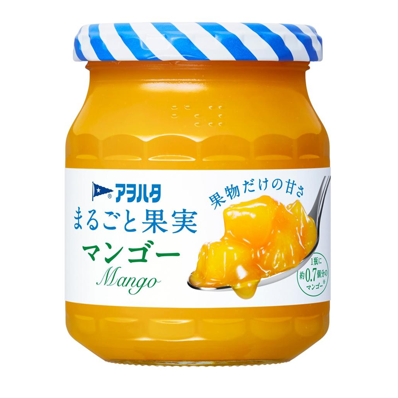 【预售日本进口】Aohata 芒果果肉果酱 250g|真实果粒口感|无添加蔗糖 健康果酱早餐首选